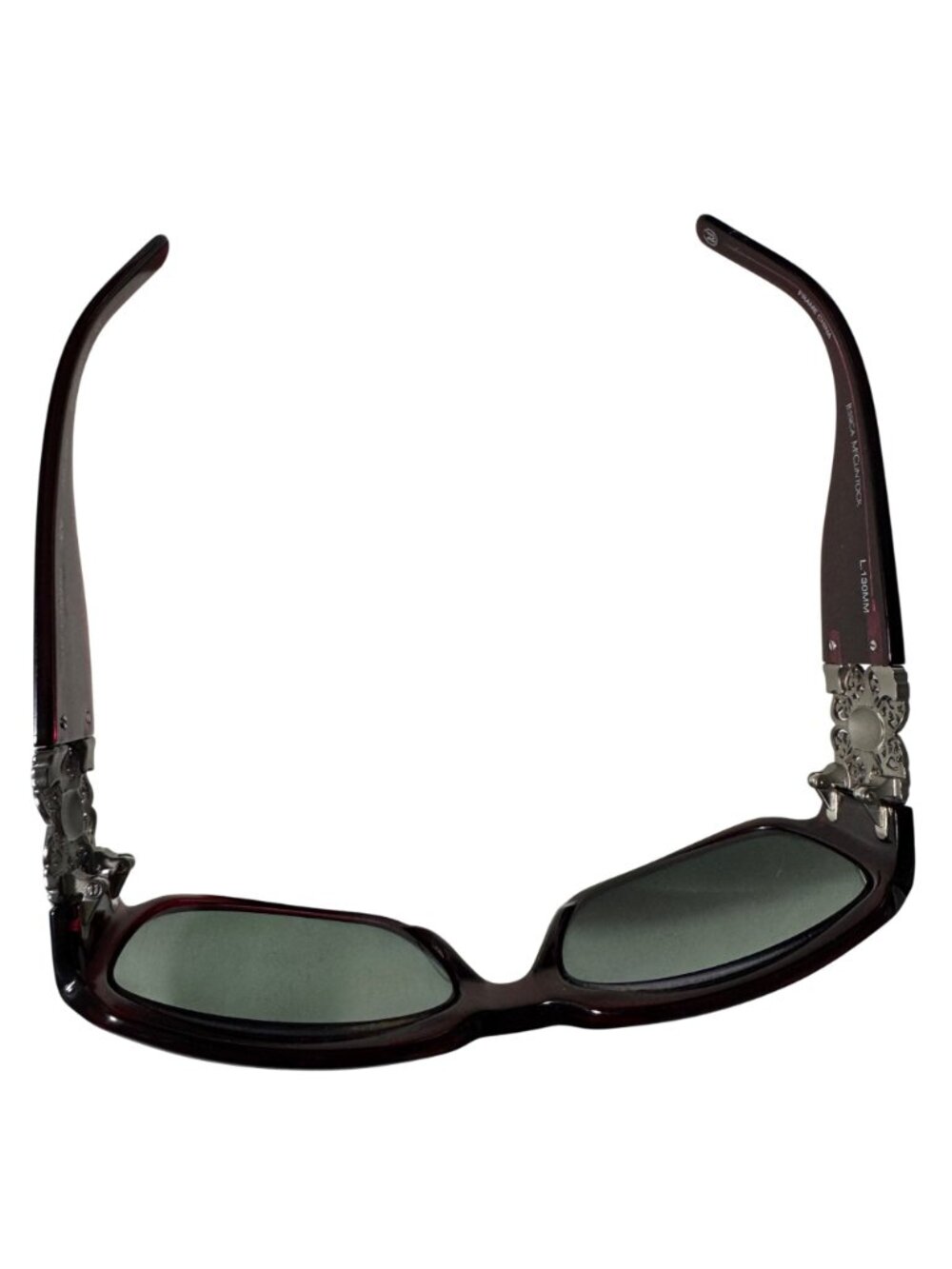 Jessica McClintock JMC 558 Burgundy Eyeglasses 59-17-130MM Oversized Frames Only - Picture 9 of 11
